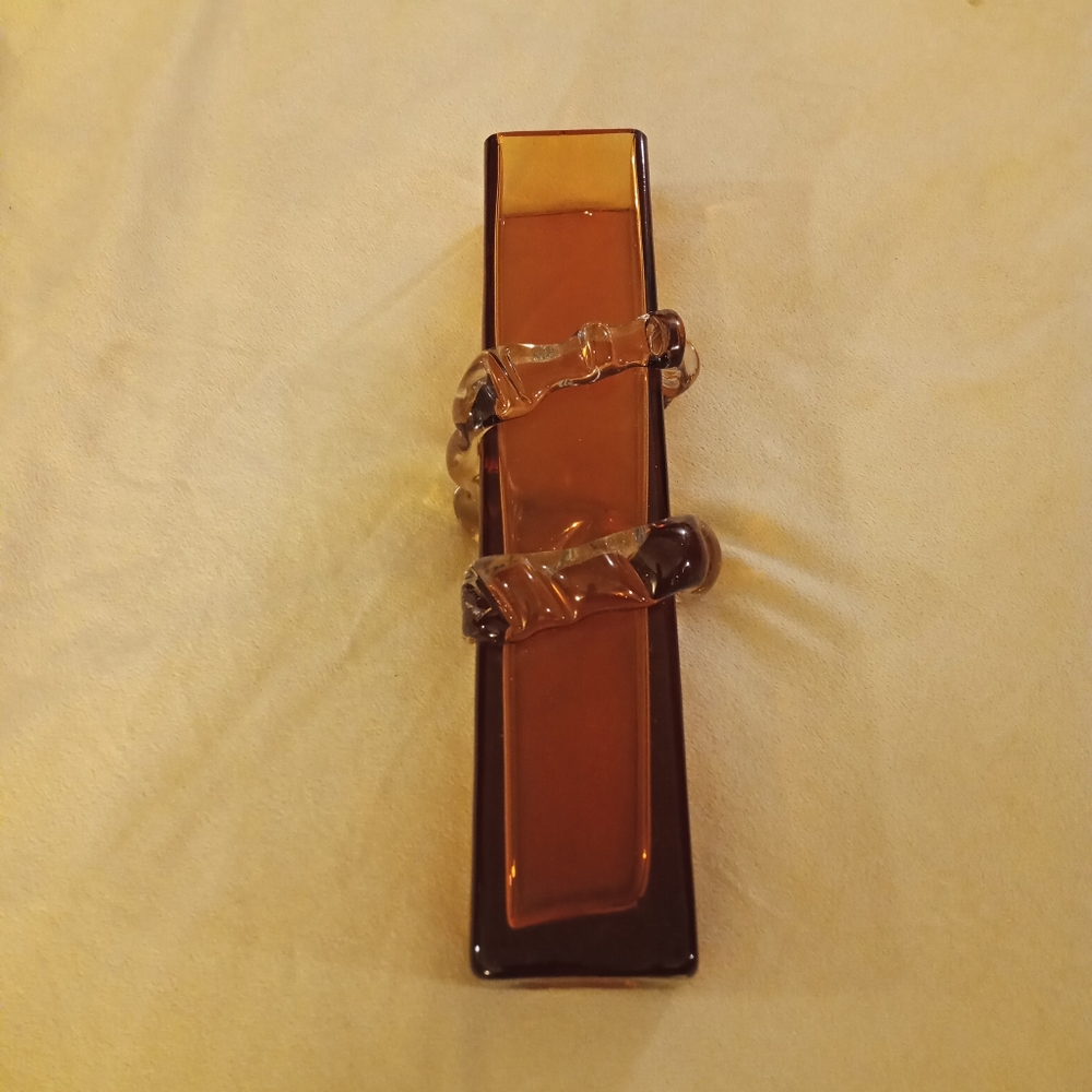 Vintage glass vase - Picture 2 of 11
